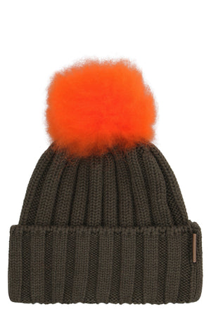 Wool beanie with pom-pom-1